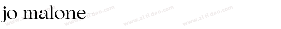 jo malone字体转换